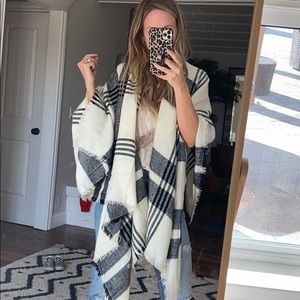 Nordstrom plaid shawl